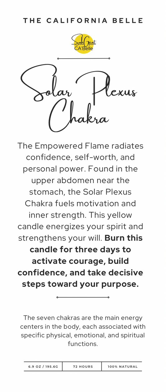 Solar Plexus Chakra – Yellow Candle