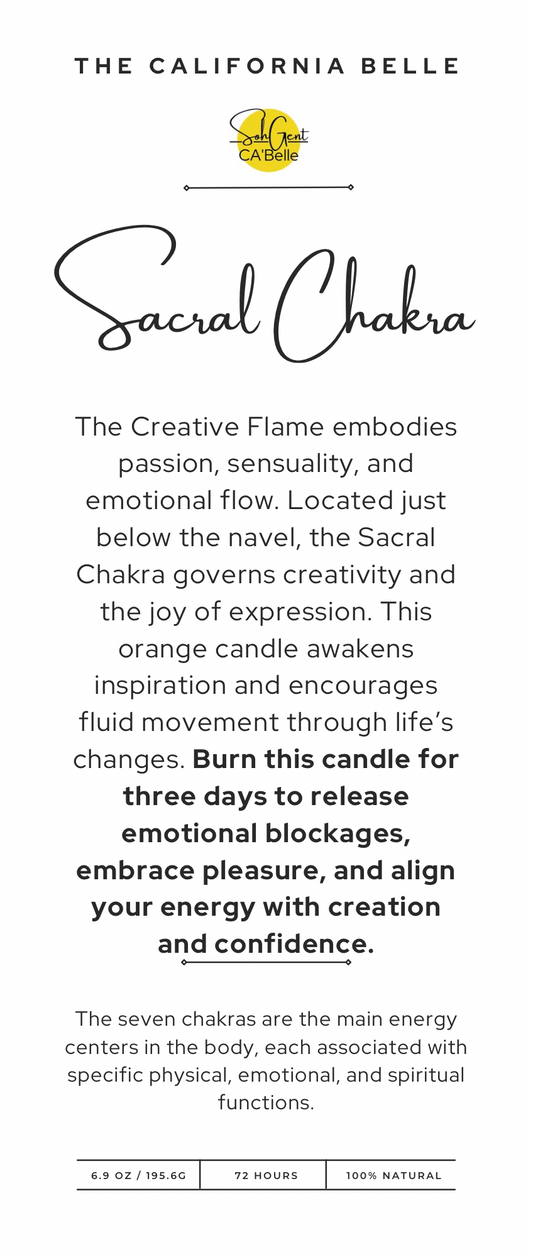 Sacral Chakra – Orange Candle