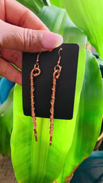 Load and play video in Gallery viewer, Copper Cane Earrings
