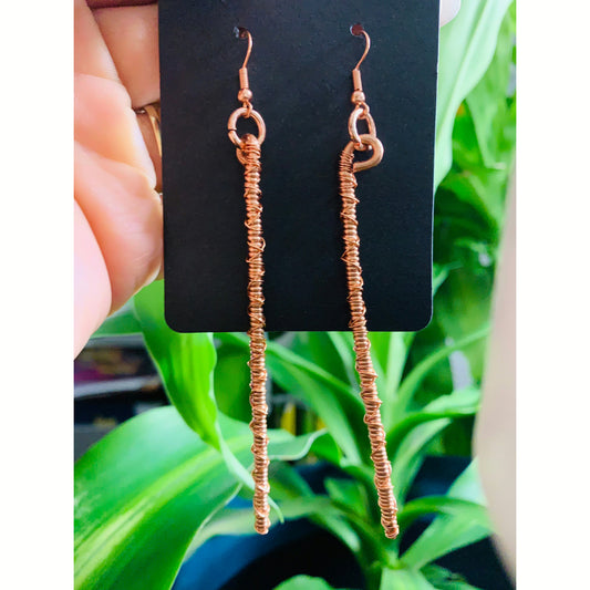 SohGent CA’Belle Copper Cane Earrings Copper Cane Earrings