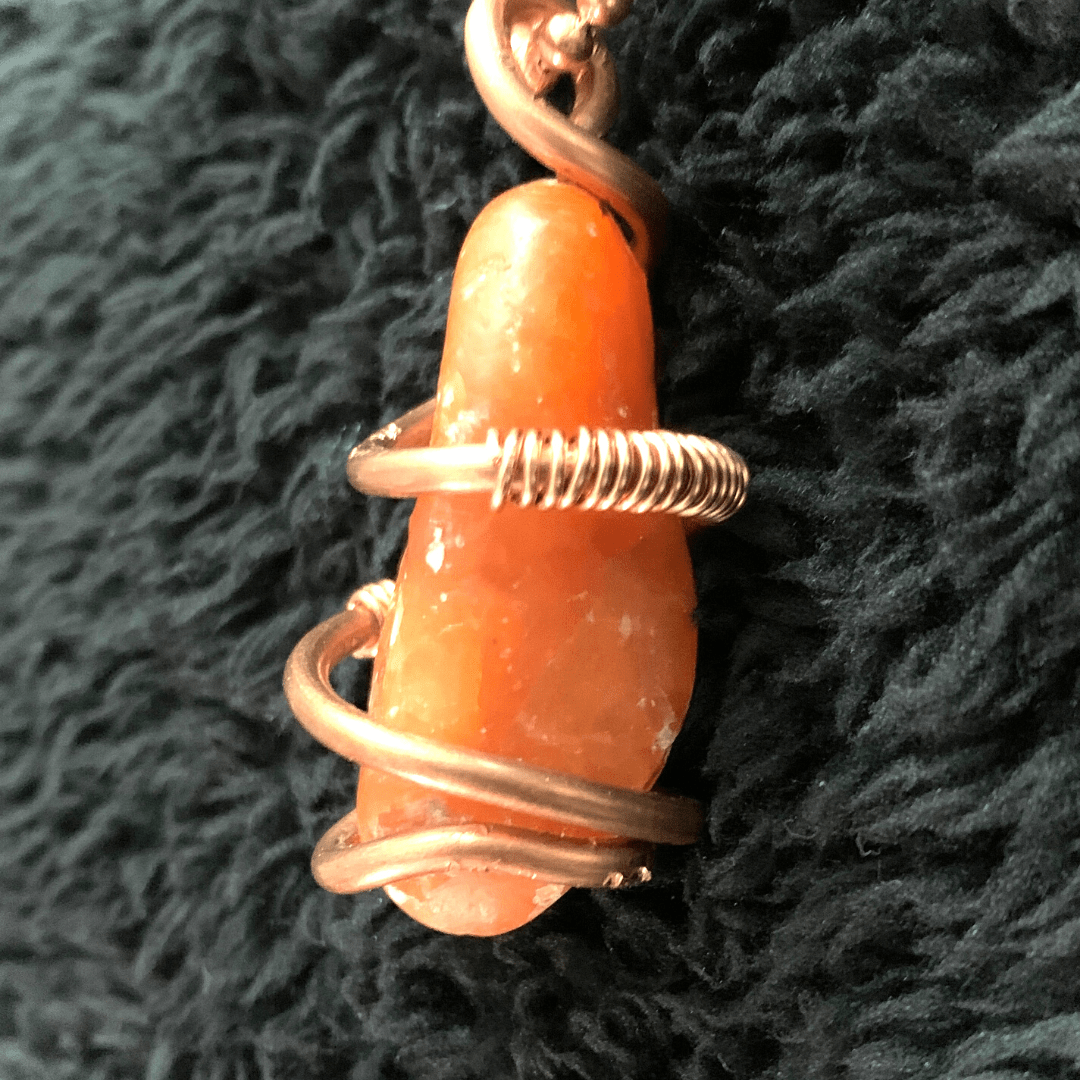 SohGent CA’Belle Pendant Orange Calcite Orange Calcite
