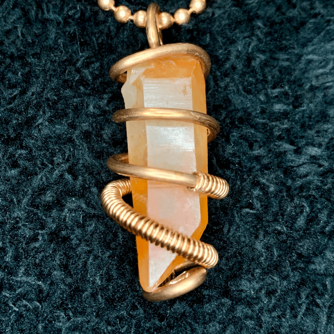 SohGent CA’Belle Pendant Tangerine Quartz Tangerine Quartz
